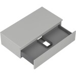 MEXEN/S - Orio koupelnová skříňka pod umyvadlo 90 cm s deskou, 1 šuplík, šedá mat 91A10-09023-1-BFC62