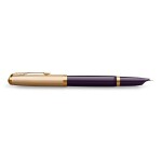 Parker 51 Deluxe Plum GT 18K - plnící pero, hrot F