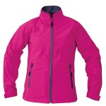 Bunda GAULA LADY Softshellová dámská nepromokavá kontrastní zip růžová DOPRODEJ!!! S- růžová