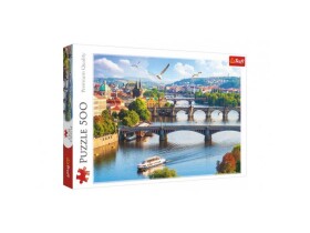 Trefl Puzzle Pražské mosty, Česká republika / 500 dílků - Trefl