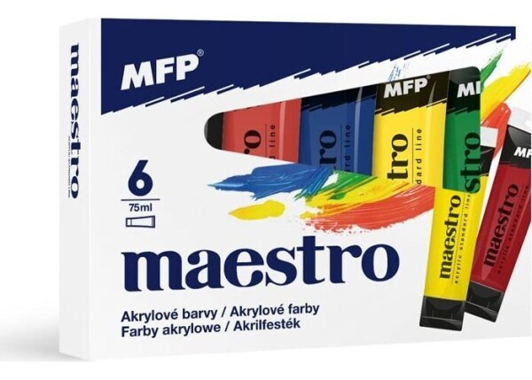 Akrylové barvy set Maestro 6 x 75ml