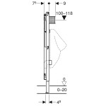 GEBERIT Duofix pro pisoár, 111.616.00.1