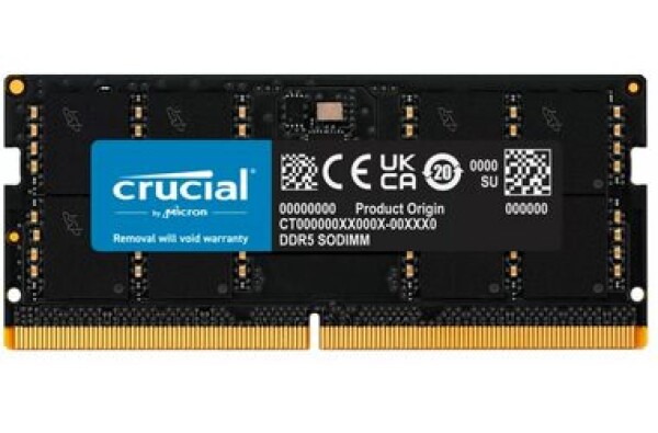 Crucial 32GB (1x32GB) DDR5 5600MHz / DDR5 / SO-DIMM / CL46 / 1.1V (CT32G56C46S5)