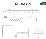 Materasso Jednolůžko čalouněná RHOMBUS - bočnice ROZMĚR: 120 x 200 cm