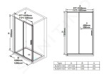 RAVAK - Blix Sprchové dveře Slim BLSDP2-100, 977-1005 mm, lesklý nerez/sklo X0PMA0C00Z1
