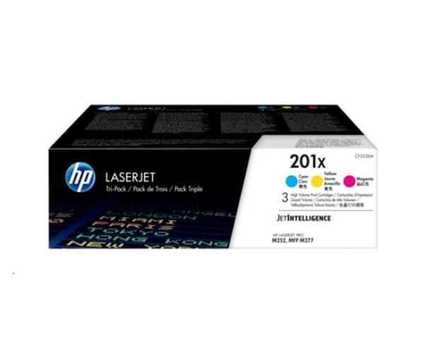 HP 201X 3-pack High Yield Cyan/Magenta/Yellow Original LaserJet Toner Cartridges (CF253XM) (2,300 / 2,300 / 2,300 pages) EDF_1006233