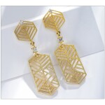 Náušnice Swarovski Elemetns Rosalie, Zlatá