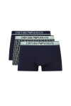 Pánské boxerky 3Pack 112130 4R717 tm. modré se zelenou Emporio Armani