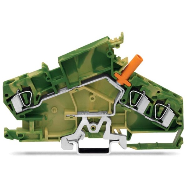 WAGO 282-868 svorka ochranného vodiče 8 mm pružinová svorka osazení: Terre zelená, žlutá 20 ks