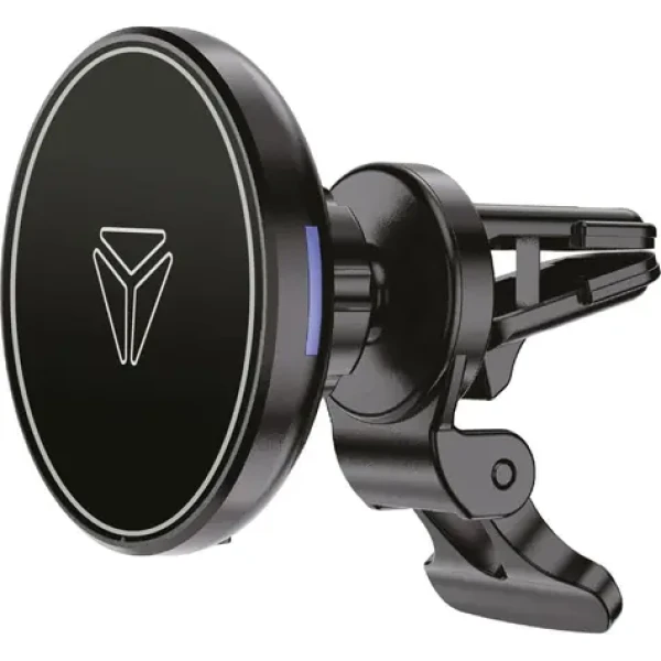 YENKEE YSM 615 černá / Magnetický držák do mřížky ventilace / bezdrátové nabíjení 15W / otočný (8590669319800)
