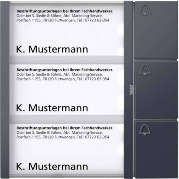 Siedle 210004999-00 příslušenství domovní telefon funkční modul antracitová