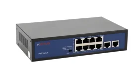 CP PLUS PoE switch 8-portový / Switch / 8x 10/100 Mbps PoE / 2x 10/100 Mbps Uplink