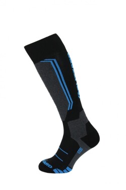 Blizzard ALLROUND wool ski socks junior, black/anthracite/blue Ponožky vel. EUR: 30-32