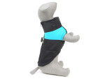 Slim-rainy obleček pro psa na zip Barva: Černo-červená, Délka zad (cm): 51, Obvod hrudníku: 74 - 80 cm