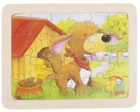 GOKI Dřevěné puzzle Pejsek
