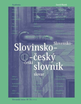 Slovinsko-český slovník - David Blažek