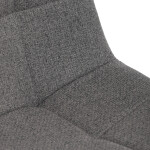 Jídelní židle, šedá, látka, DCL-V2017 GREY2