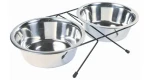 Trixie stojánek + 2 misky 1,8 l / 20 cm