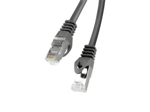 Lanberg CAT6 FTP 0,5 m černá / Patch kabel / RJ45-RJ45 / Fluke Passed (PCF6-10CC-0050-BK)