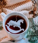 TEA HERITAGE Vánoční černý čaj Rocking Horse – 5 ks, multi barva, papír