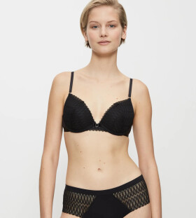 Dámská podprsenka Push-up Aura Spotlight WHU černá - Triumph BLACK 80A
