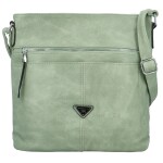 Trendy dámská koženková crossbody kabelka Skyler, zelená