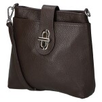 Dámská kožená crossbody kabelka Lara sweet, tmavě hnědá