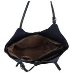 Módní dámská koženková kabelka na rameno Persida, tmavě modrá