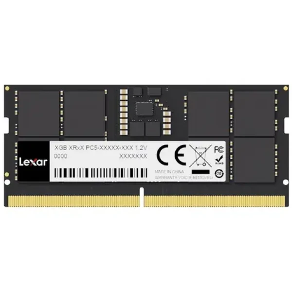Lexar DDR5 16GB (1x16GB) 4800MHz / SODIMM / DDR5 / CL40 / ECC (LD5DS016G-B4800GSST)