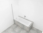 Vanová zástěna SAT 150x80 cm chrom SIKOVZPEV150 SIKOVZPEV150