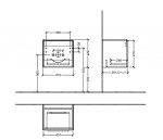 VILLEROY & BOCH - Subway 3.0 Umyvadlová skříňka, 47x43x41 cm, 1 zásuvka, grafitová C58000VR