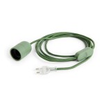 HAY Kabel s objímkou pro stolní lampu Common – Green, zelená barva, plast
