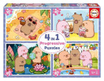 Puzzle CapyFun 4v1 (20,40,60,80 dílků)