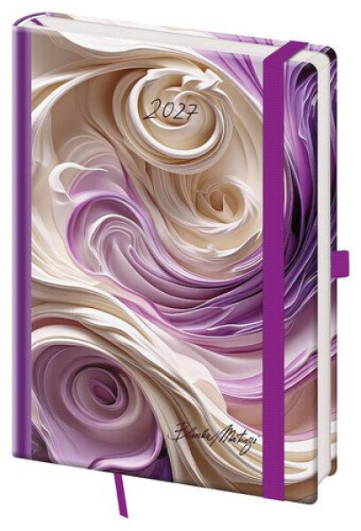 Diář 2027 denní A5 Vario - Matragi Violet s gumičkou