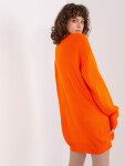 Oranžové volné pletené šaty