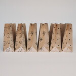 Eulenschnitt Papírový sáček Illustrations 27 × 21 cm – set 6 ks, hnědá barva, přírodní barva, papír