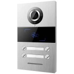 HHG Villa 4 AS domovní video telefon venkovní jednotka, hliník (kartáčovaný), Villa 4 AS