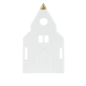 Räder Porcelánový svícen Little Church, bílá barva, porcelán