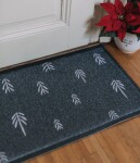 Artsy Doormats Vánoční rohožka Stromečky, zelená barva, plast