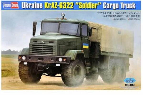 Hobby Boss Ukraine KrAZ-6322 “Soldier” Cargo Truck 85512 1:35