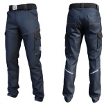 PRA-P-OR Kalhoty SYMBOL DENIM do pasu modré 54 modré