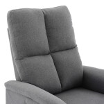 Polohovací křeslo, elektrické zabudované ovládání, šedá, látka, TV-929 GREY2