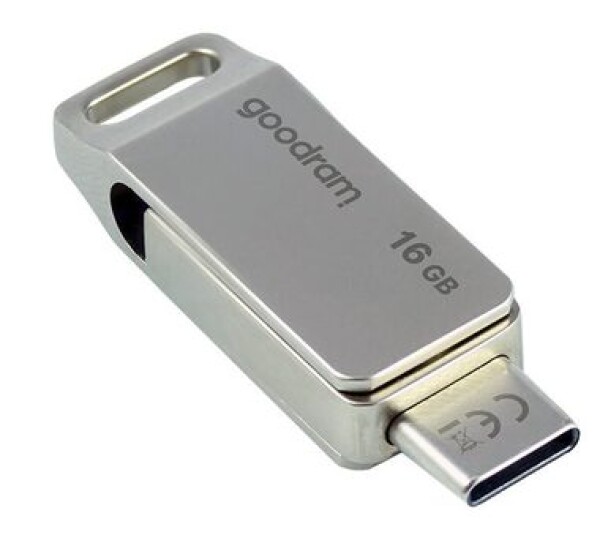 GOODRAM ODA3 USB-C 3.2 16GB stříbrná / Flash disk / USB-A + USB-C 3.2 / čtení: 60MBs / zápis: 20MBs (ODA3-0160S0R11)