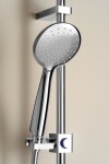 SAPHO - BRIT sprchová souprava s poličkou, posuvný držák, 805, sprch. hadice 1500, chrom 1202-25