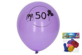 Wiky Balónek nafukovací s číslem 50 - sada 5ks