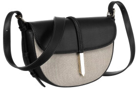 Trendy dámská koženková crossbody kabelka Dalnima, černá