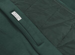 Tmavě zelená dámská mikina z různých spojených materiálů (AMG-532B) Barva: odcienie zieleni, Velikost: S (36)