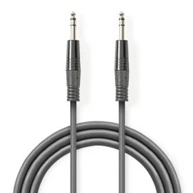 Nedis Stereo Audio kabel jack 6.35 mm (M) - jack 6.35 mm (M) 1.50 m tmavě šedá (COTH23020GY15)
