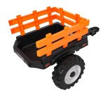 Mamido Dětský elektrický traktor MEGA D68 24V s přívěsem žlutý