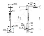 HANSGROHE - Xelu Q Umyvadlo 80x48 cm, bez přepadu, 2 otvory pro baterii, SmartClean, bílá 61025450